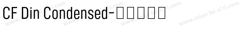 CF Din Condensed字体转换
